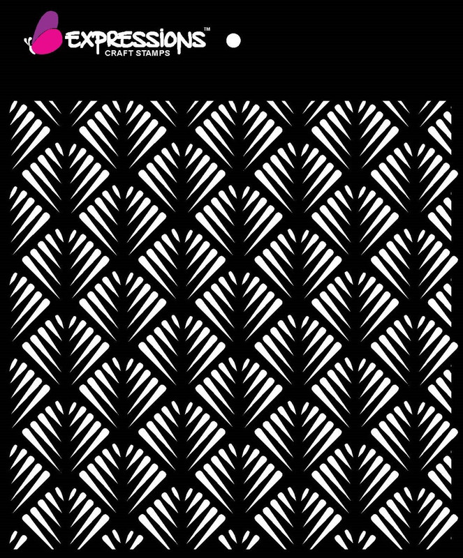 expressions craft stamps Pine Cone EST60401 Hand made Design Stencil(Pack of 1, Art stencil)
