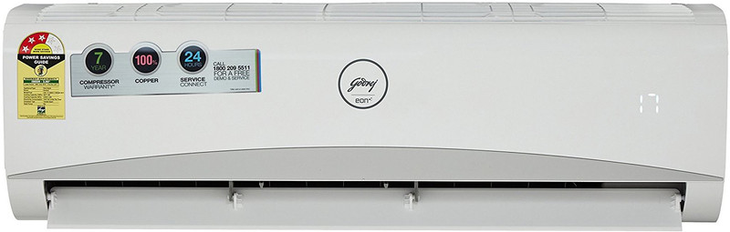 Godrej 1.5 Ton 3 Star Split Inverter AC - White(GSC 18 AMINV 3 RWQM, Copper Condenser)
