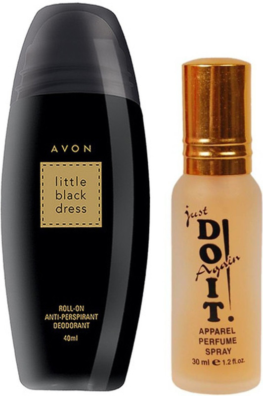 Avon Anew Little Black Dress Anti -Perspirant Deodorant Roll-on - For Women (40 g) (22673) with one do it perfume 30 ml(Set of 2)