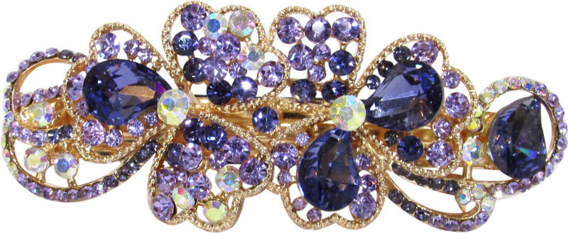 Dolls N Queens Butter Flower Hair Clip(Purple)