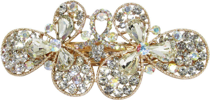 Dolls N Queens Tulip Flower Hair Clip(White)