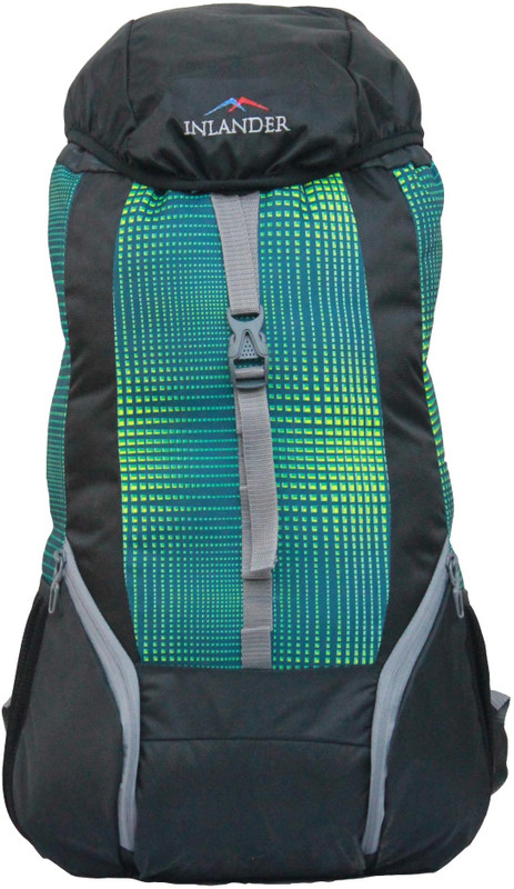 Inlander 1011-1 Hiking Trekking Daypack Backpack Rucksack - 35 L(Green, Black)