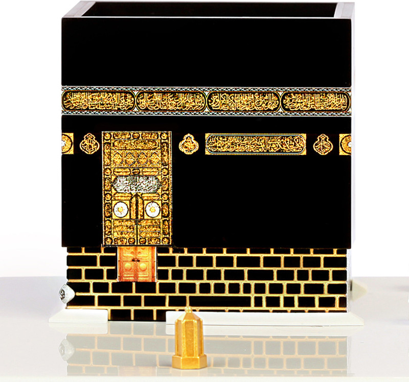 kaaba scale model (Best Islamic Gift) Decorative Showpiece  -  13 cm(Polyresin, Black)