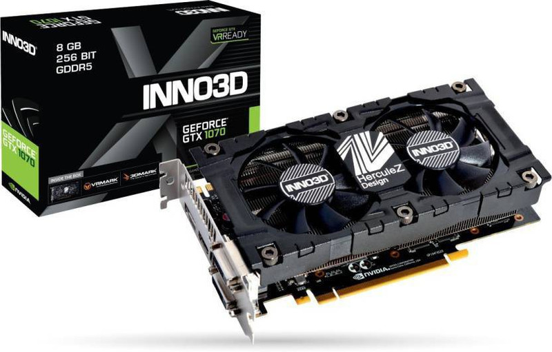 INNO3D NVIDIA GTX 1070 8 GB GDDR5 Graphics Card(Black)