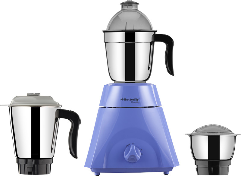 Butterfly Grand Plus 750 W Mixer Grinder(Blue, 3 Jars)