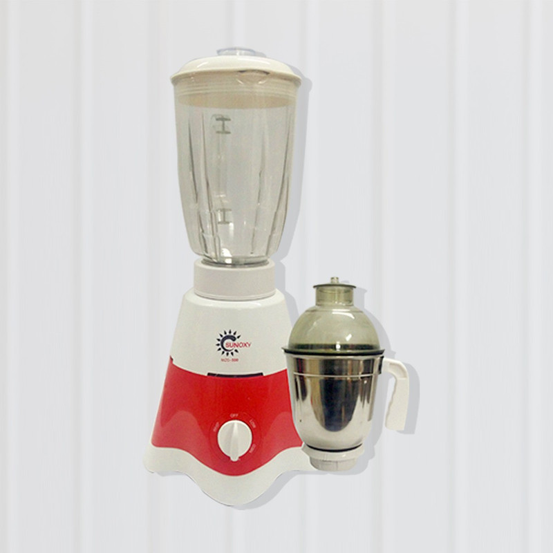 sunoxy MOD-500 550 W Mixer Grinder(Red, White, 2 Jars)