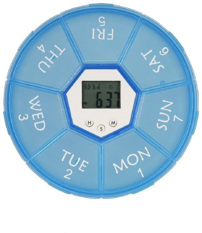 Jern 7 days Jern 7-Day Pill Box Organizer with Timer...