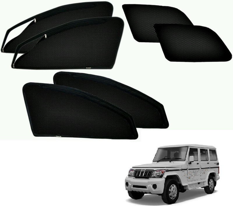 Auto Hub Side Window Sun Shade For Mahindra Bolero(Black)