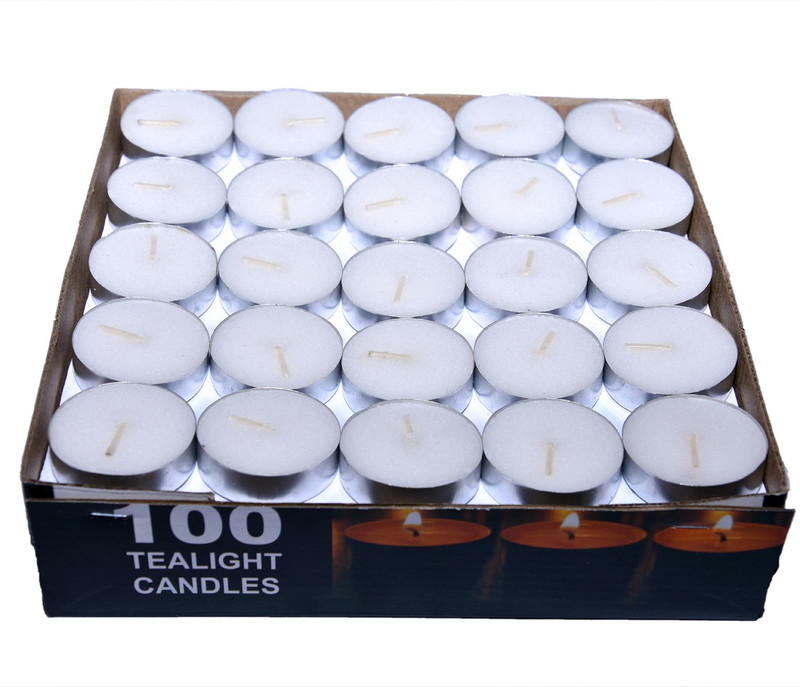 paras candle tealigh candle white pack of 100 Candle(White, Pack of 100)