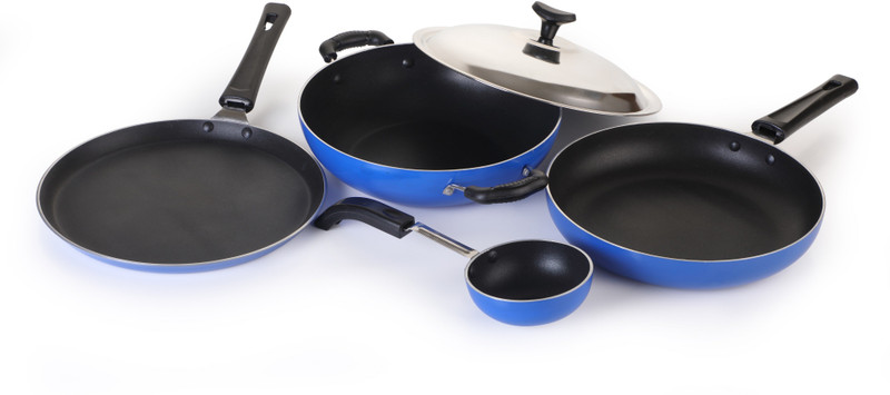 Crystal Eco Series Cookware Set(Aluminium, 5 - Piece)