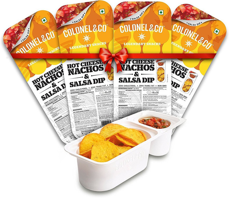 Colonel & Co Hot Cheese Nachos with Salsa Chips(4 x 74.75 g)