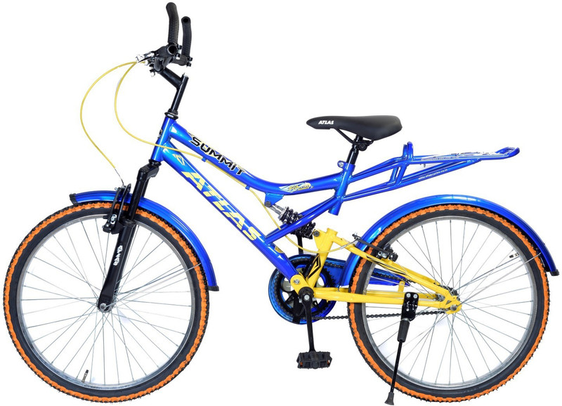 Atlas Summit IBC Dual Suspention Bike For Teen Blue&Yellow 16 T Single Speed Recreation Cycle(Blue)