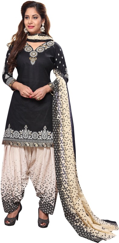Fashion Valley Cotton Blend Printed Salwar Suit Material(Unstitched)