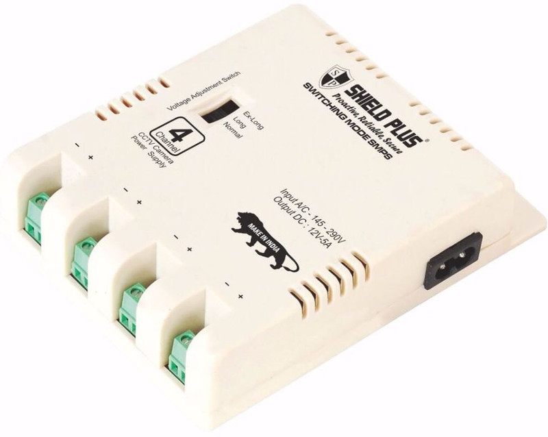 SP SHIELD PLUS Shield Plus -104 POWER SUPPLY WITHOUT DC PIN (DELUXE MODEL) 12 Watts PSU(off white)