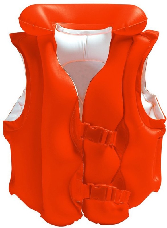 Intex ® Original Inflatable Deluxe Swim Vest For Enfants And Kids Inflatable Pool Accessory(Red)