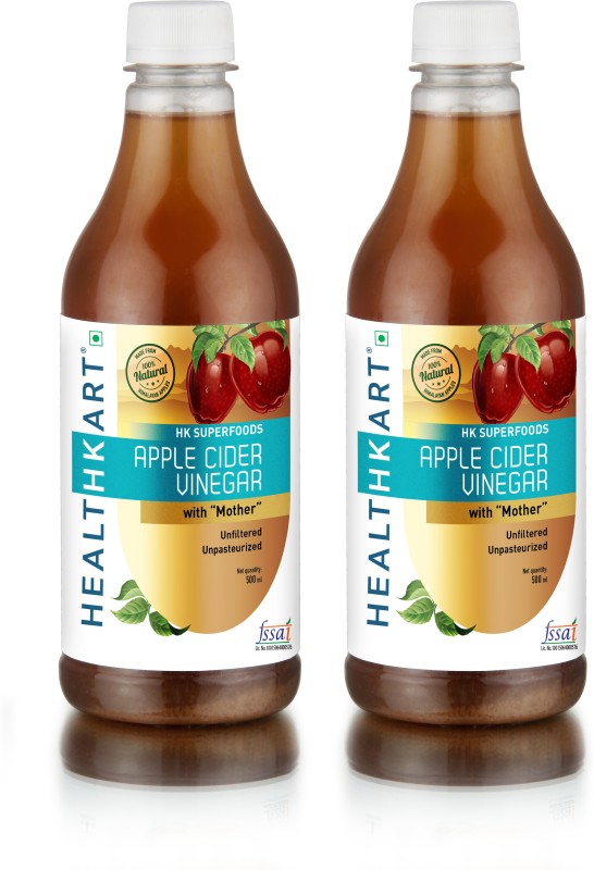 Healthkart Apple Cider Vinegar (Pack of 2) Vinegar(500 ml, Pack of 2)