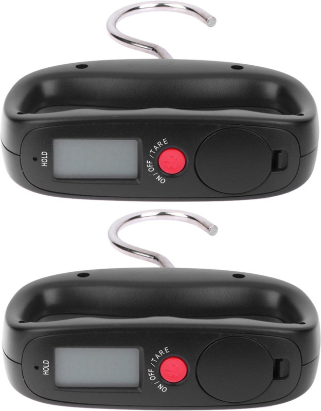 Xhaiden Black Digital Hanging |Pack of 2| Cylinder Luggage 50kg Weighing Scale(Black)