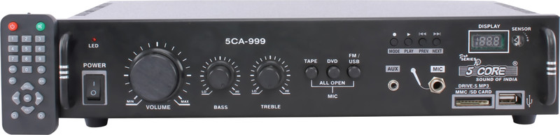5 Core 5C-A-999 Mini Amplifier 20 W AV Control Amplifier(Black)