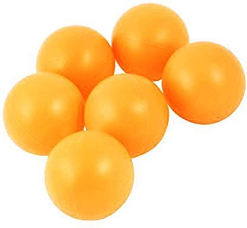 TIMA Shield Plastic Table Ping Pong Ball - Size: Standard (Pack of 6) Table Tennis Ball(Standard, Pack of 6, Orange)