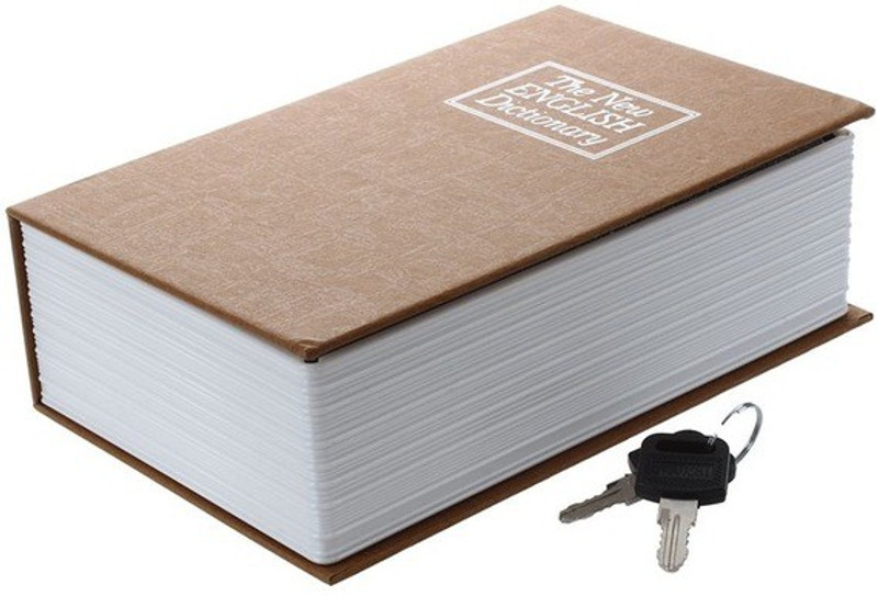 upalabdh New Dictionary Book Secret Hidden Safe Key Lock Cash Money Locker Jewellery Locker Cash Box Cash Box(1 Compartments)