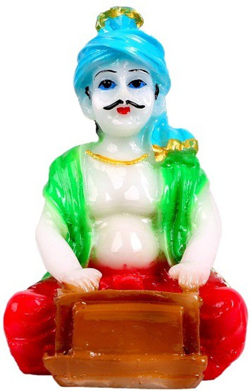 mantra art gallery marble base polyresin Rajasthani showpiece figurines | rajasthani handicraft figurines | showpieces for home decor | home warming | decorative items for home decoration | christmas home decor Decorative Showpiece  -  13 cm(Polyresin, Multicolor)