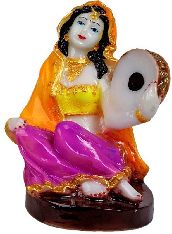 mantra art gallery marble base polyresin Rajasthani showpiece figurines | rajasthani handicraft figurines | showpieces for home decor | home warming | decorative items for home decoration | christmas home decor Decorative Showpiece  -  17 cm(Polyresin, Multicolor)