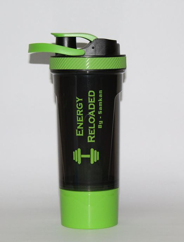samkan gym shaker bottle 650 ml Shaker(Pack of 1, Black)
