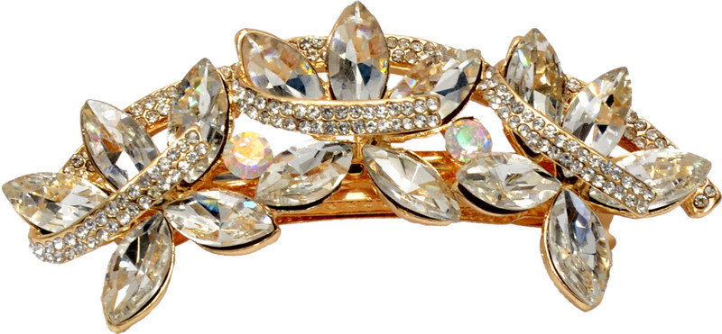 Mansiyaorange Latest Korean Imported Tripple Lock Hair Clips For Women Hair Clip(White)