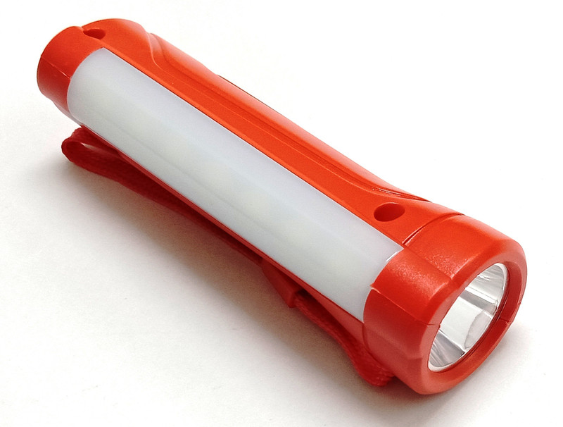 supreme PL-006 1 Watt Rechargeable Torch With 1400 MAH Lithium Battery Torch(Red : Rechargeable)
