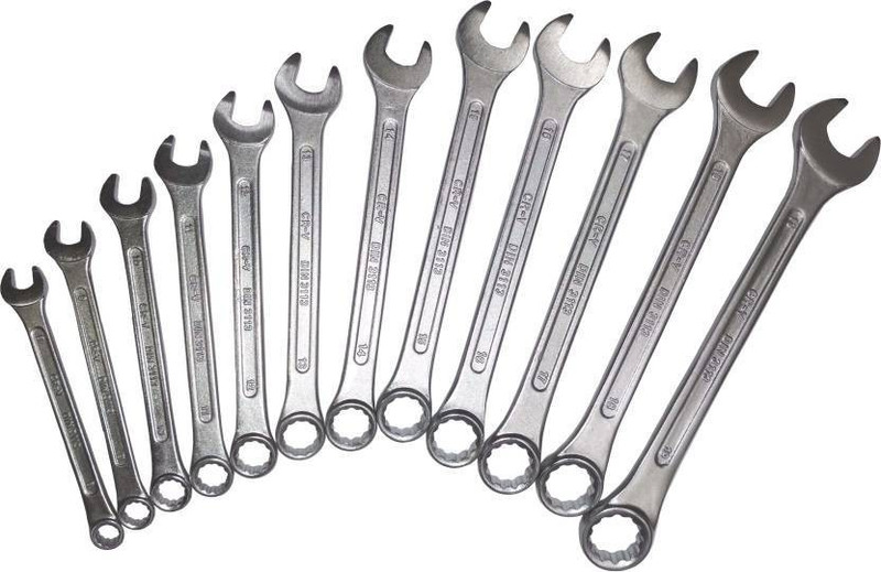 craftsera Wrench Set12 CraftsEra 5/120M 12pcs Double Sided Combination Wrench Set Double Sided Combination Wrench(Pack of 12)