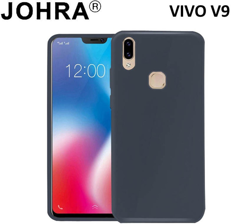 Johra Back Cover for Vivo V9(Blue, Dual Protection, Flexible Case)