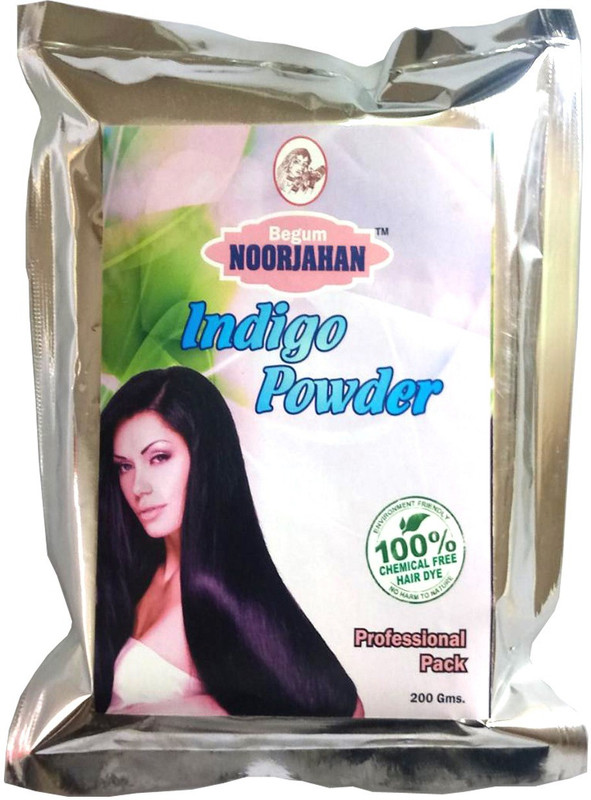 begum noorjahan Indigo Powder 200gm Hair Color(Black)
