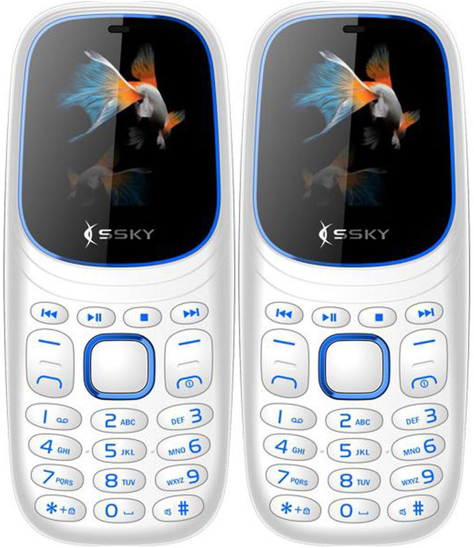 Ssky K7 Pro Combo of Two Mobiles(White) Ssky K7 Pro Combo of Two Mobiles(White)