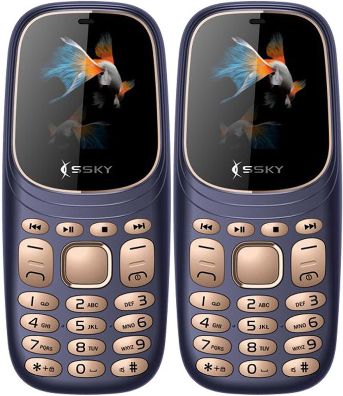 Ssky K7 Pro Combo of Two Mobiles(Blue) Ssky K7 Pro Combo of Two Mobiles(Blue)
