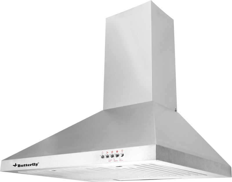 Butterfly Rhino Wall Mounted Chimney(Silver 700 m3/h) Butterfly Rhino Wall Mounted Chimney(Silver 700 m3/h)