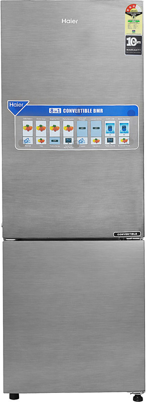 Haier 256 l Frost Free Double Door Bottom Mount 3 Star Convertible Refrigerator(Brushline silver/Dazzel Steel, HEB-25TDS) Haier 256 l Frost Free Double Door Bottom Mount 3 Star Convertible Refrigerator(Brushline silver/Dazzel Steel, HEB-25TDS)