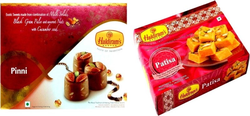 Haldiram's Pinni Sweet and Patisha (Combo Pack) Box(2 x 400 g)