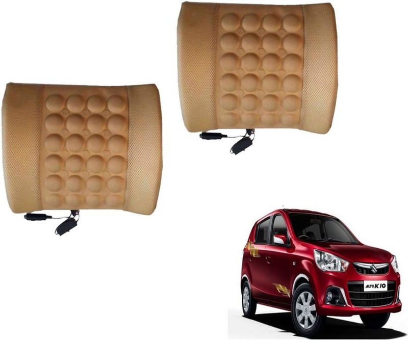 MOCKHE Foam, Cloth, Nylon Seating Pad For  Maruti Suzuki Alto K10(Seat Back Rest Beige)