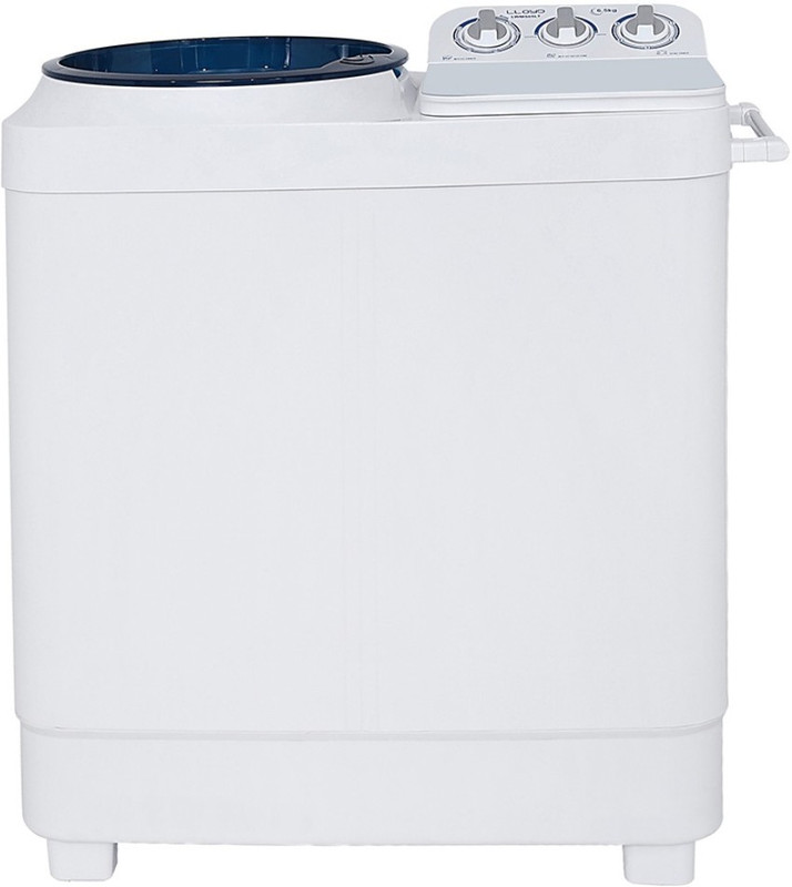 Llloyd 6.5 kg Semi Automatic Top Load White, Blue(LWMS65LT-Blue)