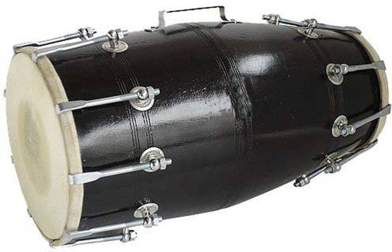RR Musical RR MUSICALS077 Nut & Bolts Dholak(Black)