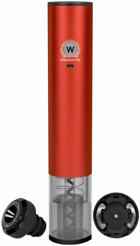 Waerator 3-in-1 Automatic Corkscrew Electric Wine Opener, Wine Preserver (saves wine for up to 10 days) & Foil Cutter Electric Bottle Opener