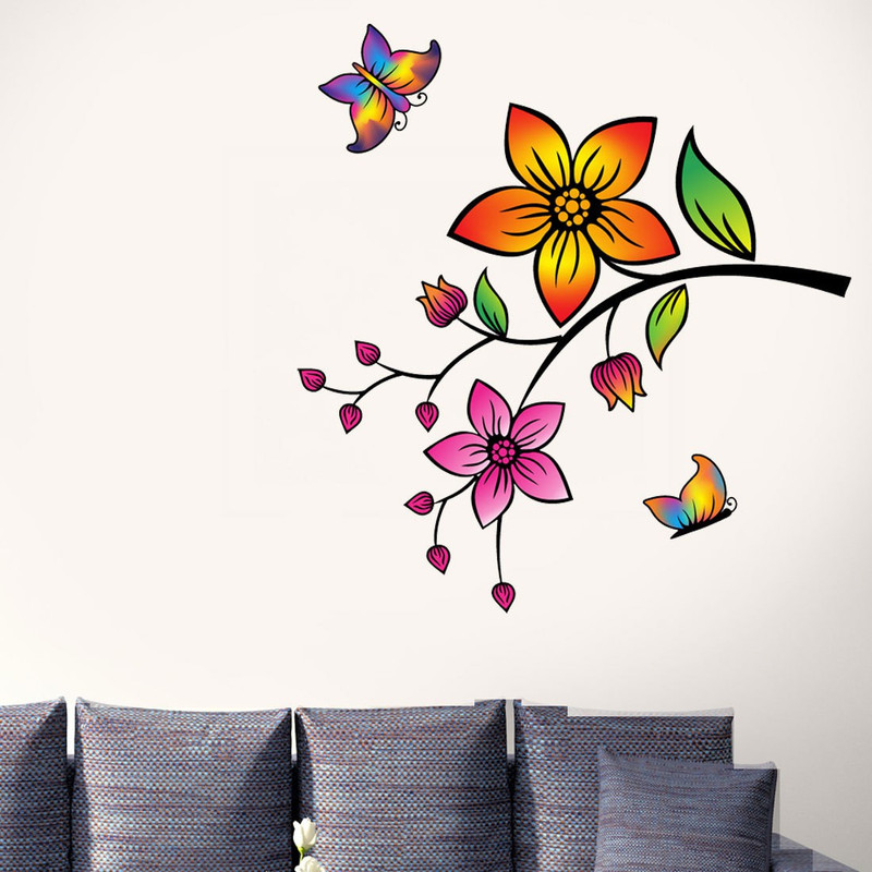 walkart Extra Large wallstickers (9618) nature decorative design  Sticker(Pack of 1)