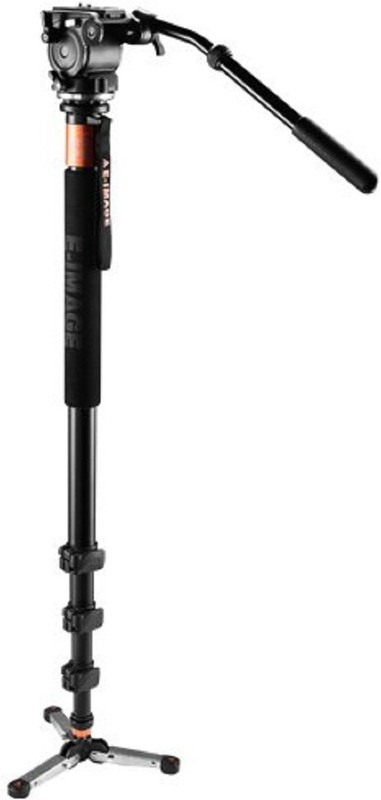 E-image MA-70 Handheld Multi Function Aluminum Fluid Video Monopod With EI02H Head for DSLR Cameras Monopod(Black, Supports Up to 4000 g)