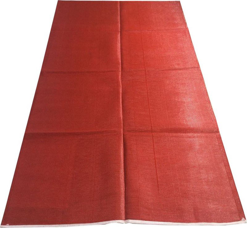decornt PVC (Polyvinyl Chloride) Chatai Mat(Red, Medium)