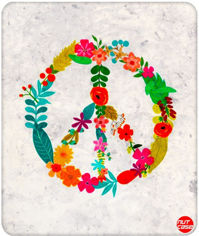 Nutcase Floral Peace Mousepad(Multicolor) Nutcase Floral Peace Mousepad(Multicolor)