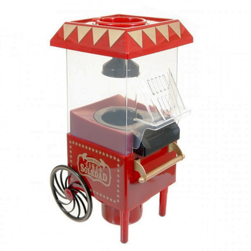 ShopMeFast Electric Hot Air Popcorn Maker Mini Table Top Household Popcorn Machine 0.27 L Popcorn Maker(Red)