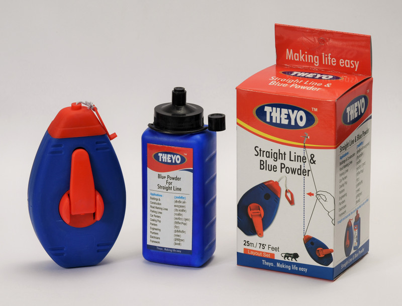theyo 0118 Theyo Chalk Line Reel Non-magnetic Line Level(25 cm)