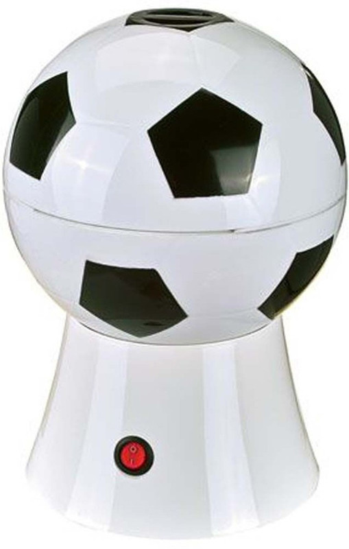 ShopMeFast Basketball Shape Electric Hot Air Popcorn Maker Small Household Popcorn Machine 0.27 L Popcorn Maker(White, Black)