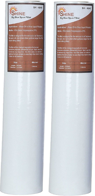 IONIX 20 Inches, 4.5 Inches OD , Jumbo Spun Filter,High Quality PP Spun Solid Filter Cartridge(0.005, Pack of 1)