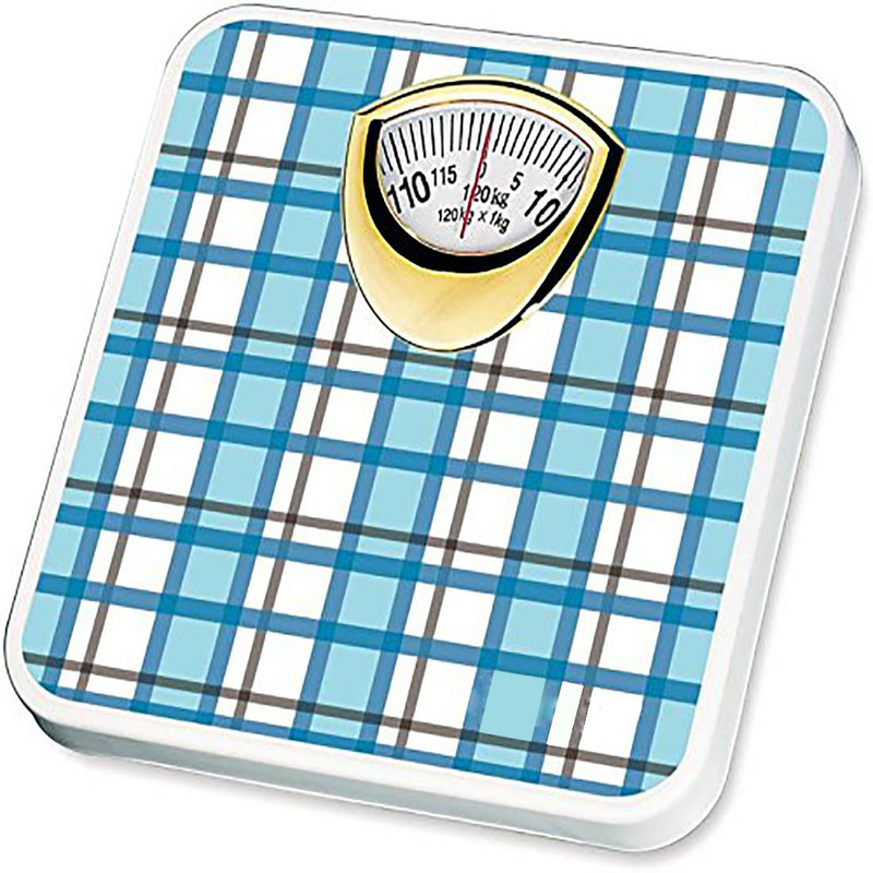 MCP ANALOG PERSONAL WEIGHING SCALE 120KG Weighing Scale(Blue and white)
